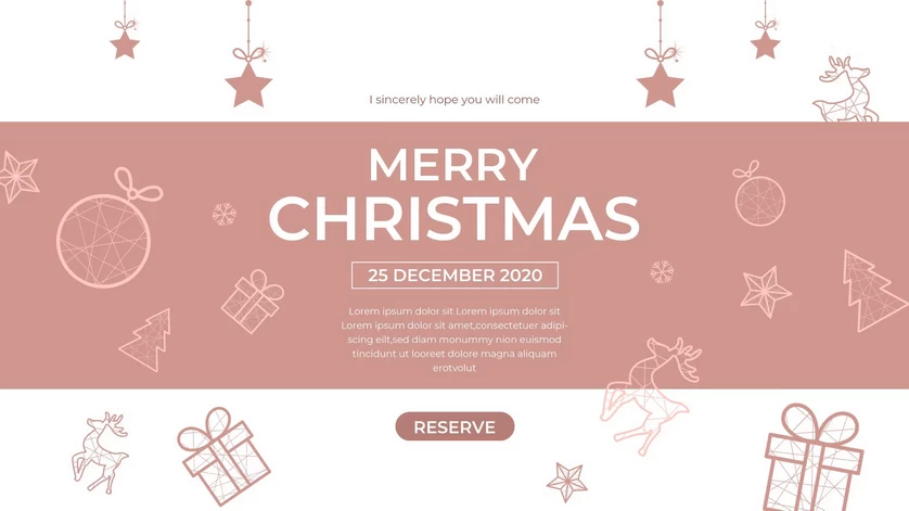 圣诞节圣诞树圣诞老人闪亮装饰电商促销折扣海报PSD模板AI素材【065】